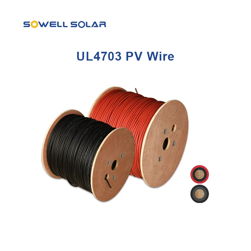 နေရောင်ခြည်စွမ်းအင်သုံး Photovoltaic Wire UL 4703